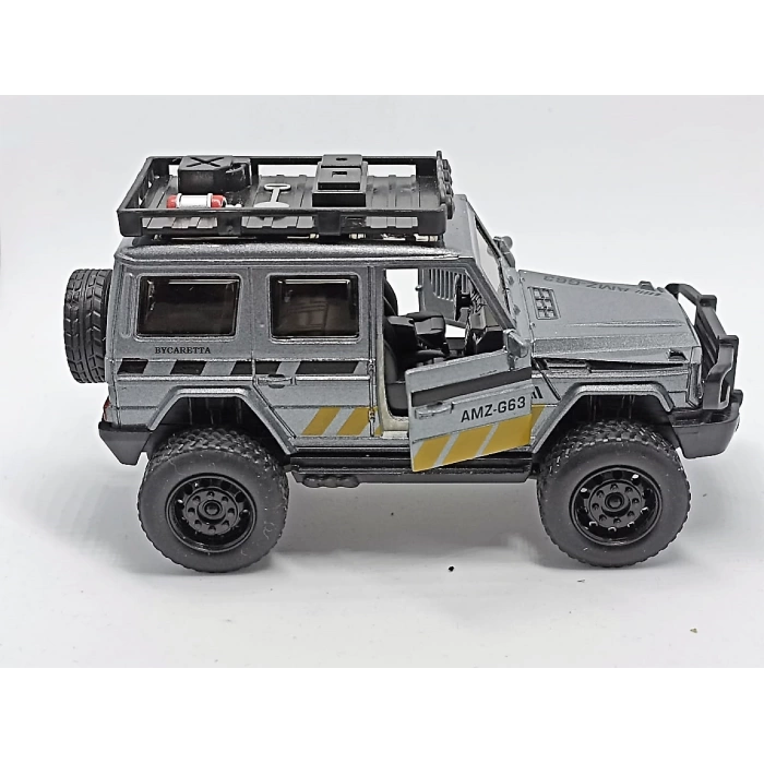 Çek Bırak Metal Jeep Gri1:36 6688