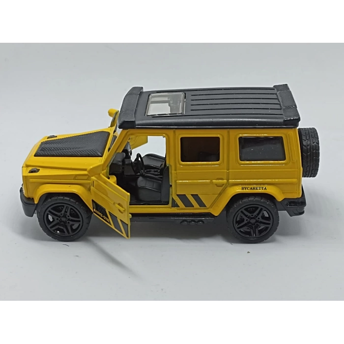 Çek Bırak Metal Jeep Sarı1:36 0711