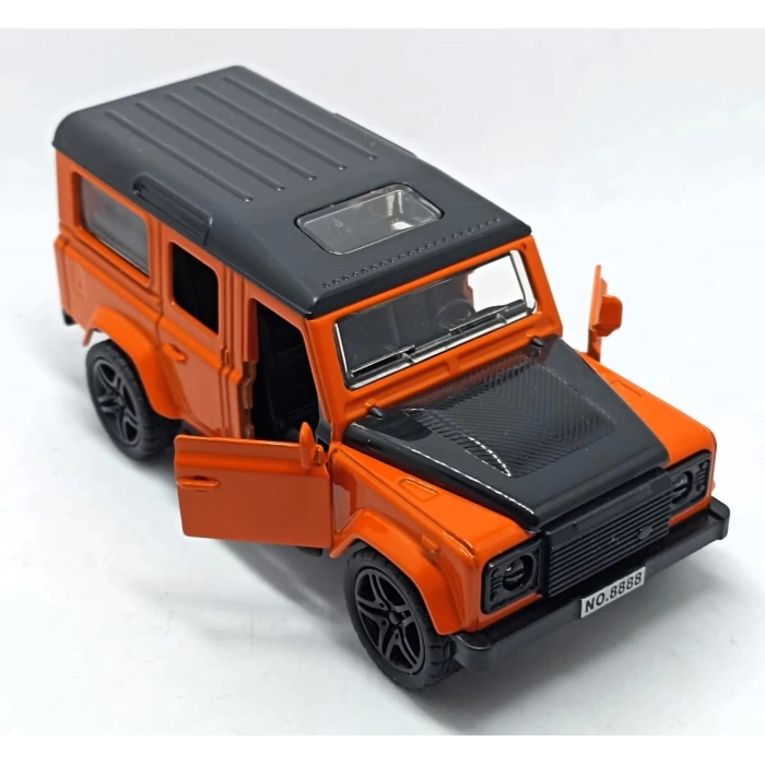 Çek Bırak Metal Jeep Turuncu 1:36 24348