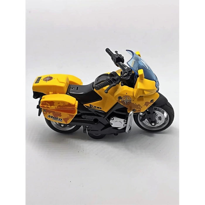 Çek Bırak Motosiklet Sarı 1:14 12731