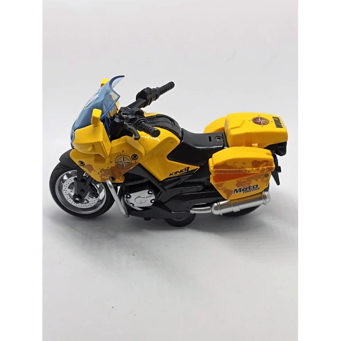 Çek Bırak Motosiklet Sarı 1:14 12731