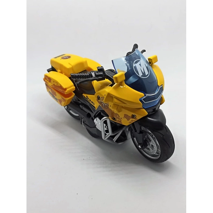 Çek Bırak Motosiklet Sarı 1:14 12731