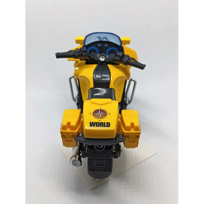 Çek Bırak Motosiklet Sarı 1:14 12731