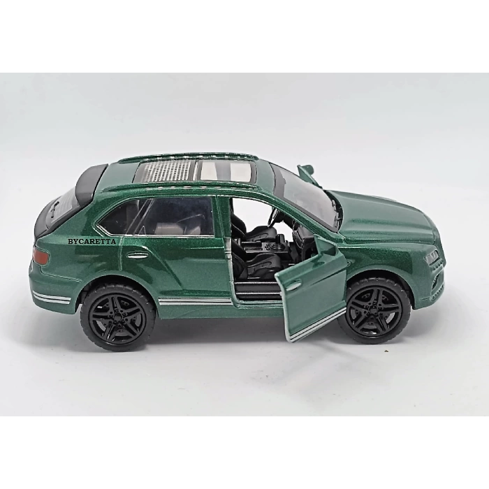 Çek Bırak Spor Metal Araba Üstü Cam Jeep Yeşil1:36 5383
