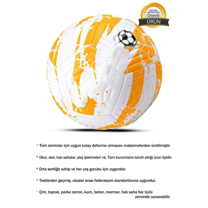 Futbol Topu Euro 2024 Beton ve Çim Zemin İçin Uygundur 5 Numara 99376