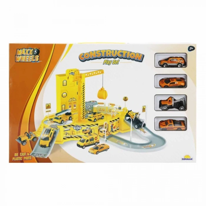 Garaj Set İnşaat Seti 4 Araçlı