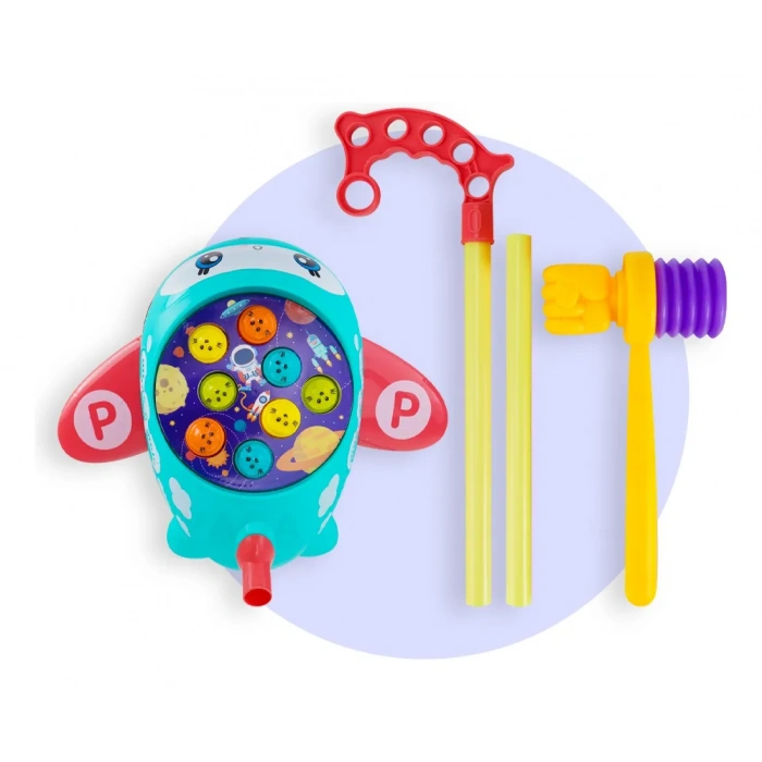 Hamster Saplı 3ü 1 Arada İnteraktif Çekiç Oyunu