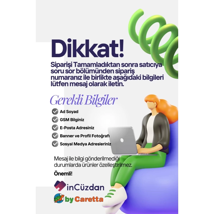 inCüzdan Dijital Kartvizit Kırmızı Üstüne Siyah