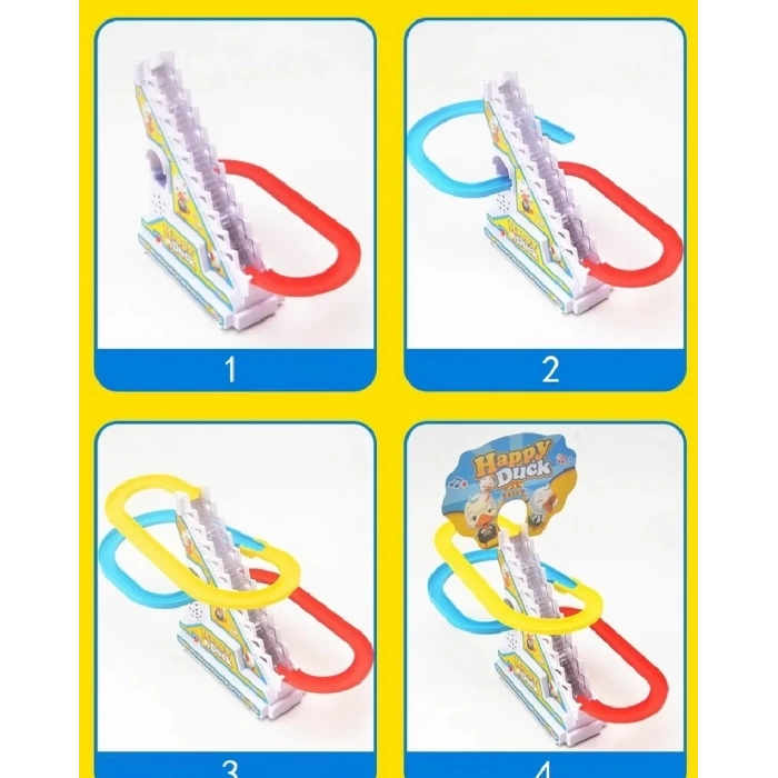 Işıklı Müzikli Dön Dolaş Ördek Kaydırak Oyunu 3 Adet Ördek