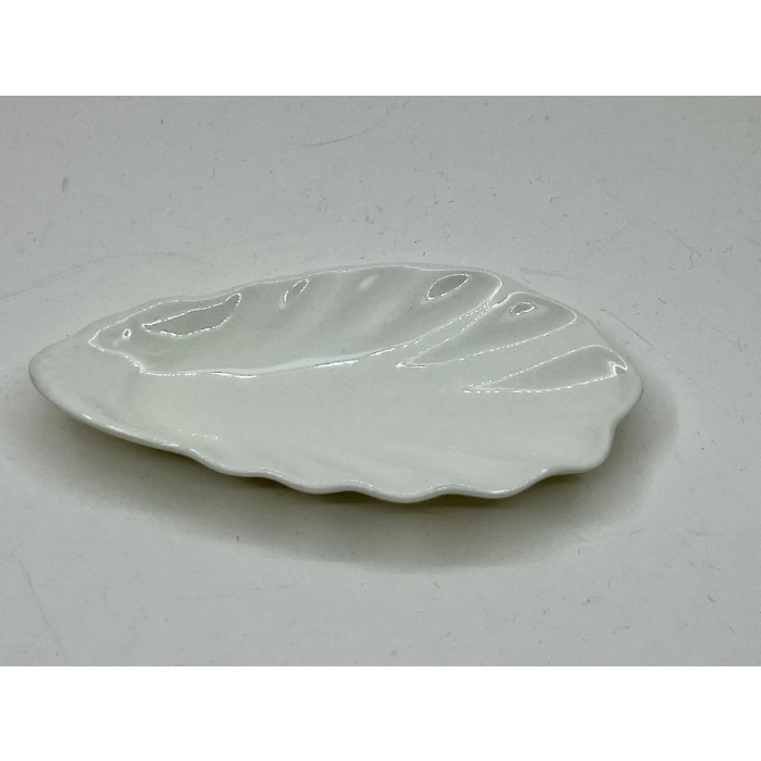 Kahve Yanı Porselen Lokumluk Şekerlik Büyük İstiridye Çerezlik 6’lı 14 cm 92358