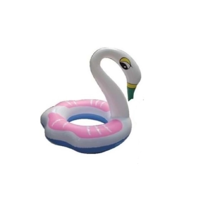 Kuğulu Şişme Simit 61 cm Pembe