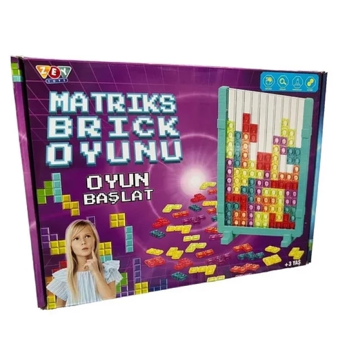 Matrix Tetris Ekransız Aktivite Oyuncağı Eğitici Oyuncak