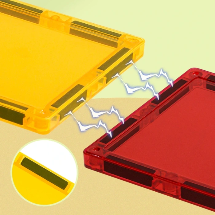 Renkli Manyetik Bloklar Fayans Yapı taşları Çiftlik Serisi Eğitici Oyuncak 46 Parça