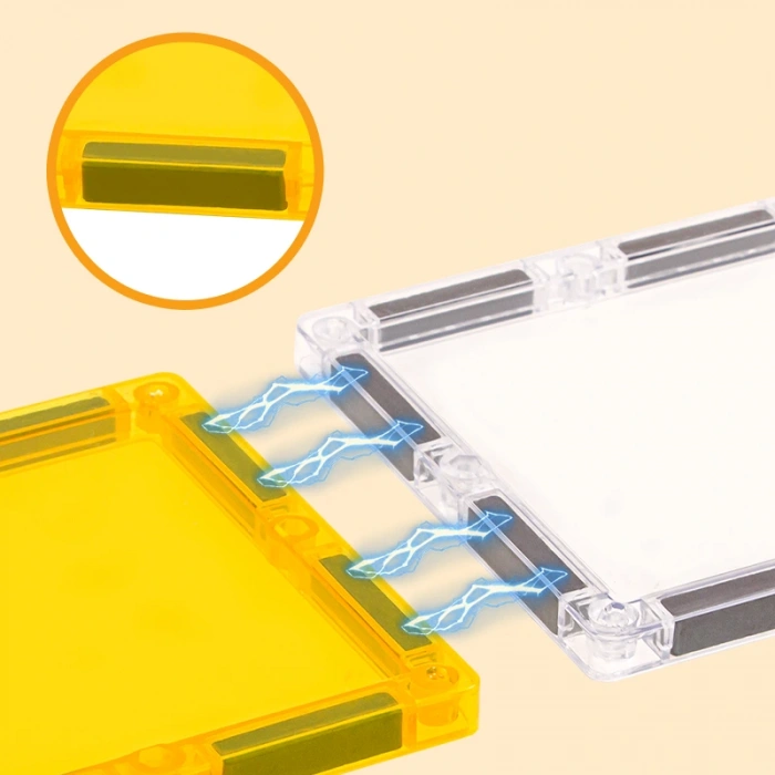 Renkli Manyetik Bloklar Fayans Yapı taşları Mühendislik Serisi Eğitici Oyuncak 47 Parça