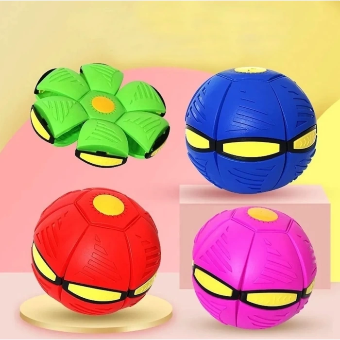 Sihirli Uçan Ufo Disk Top Açık Hava Bahçe Plaj Spor Oyuncakları Kırmızı