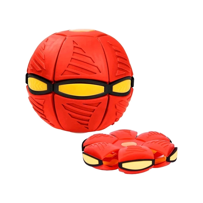 Sihirli Uçan Ufo Disk Top Açık Hava Bahçe Plaj Spor Oyuncakları Kırmızı
