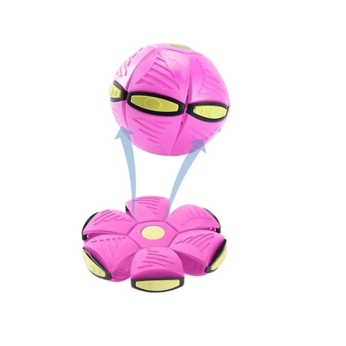 Sihirli Uçan Ufo Disk Top Açık Hava Bahçe Plaj Spor Oyuncakları Pembe