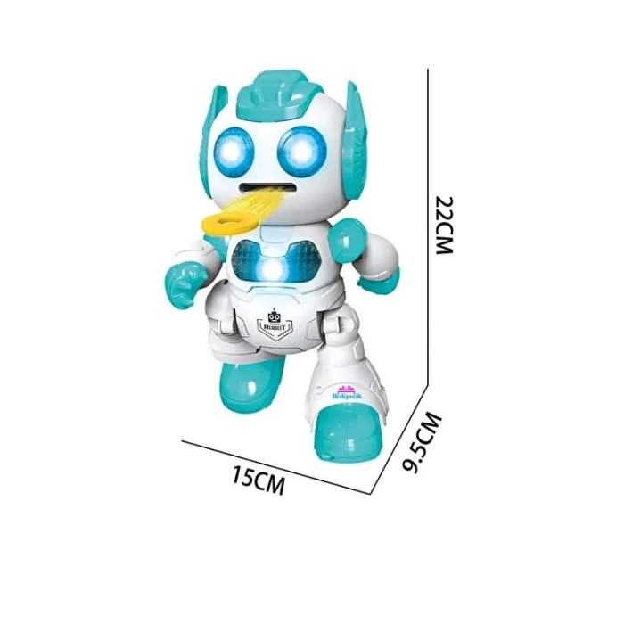 Uzaktan Kumandalı Sesli Disk Atan Robot Mavi