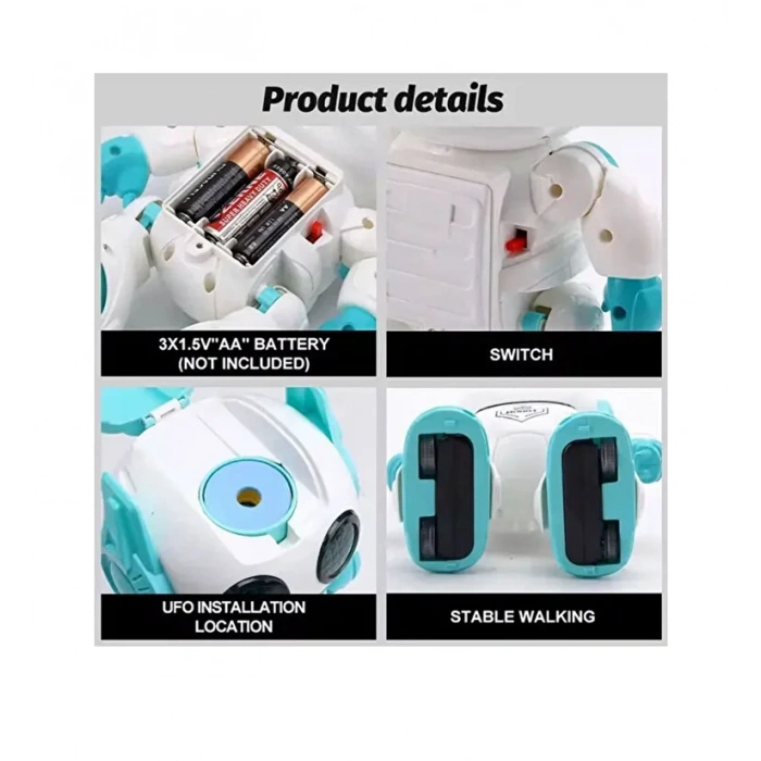 Uzaktan Kumandalı Sesli Disk Atan Robot Turuncu