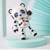 İnteraktif Şarjlı Müzikli Akıllı Die-cast Panda Robot oyuncak