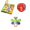 By Caretta Hışırtılı Kumaş Kitap Çıngıraklı Kumaş Top Kelebek Dişlik