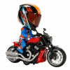 1:12 Sesli ve Işıklı Harley Wolverine Die Cast Çek Bırak Motosiklet ve Tamir Atölyesi Seti