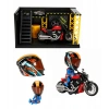 1:12 Sesli ve Işıklı Harley Wolverine Die Cast Çek Bırak Motosiklet ve Tamir Atölyesi Seti