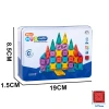 Seyahat Tipi Metal Kutulu Mini Magnetic Yapı Blokları 3D Puzzle 49 Parça