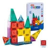 Seyahat Tipi Metal Kutulu Mini Magnetic Yapı Blokları 3D Puzzle 32 Parça