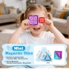 Seyahat Tipi Metal Kutulu Mini Magnetic Yapı Blokları 3D Puzzle 45 Parça