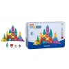 Seyahat Tipi Metal Kutulu Mini Magnetic Yapı Blokları 3D Puzzle 45 Parça
