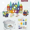 Plastik Kutuda Magnetic Yapı Blokları 3D Puzzle 71 Parça 6.5 cm
