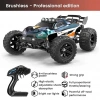 Fırçasız Motorlu, 2.4 GHz, Uzaktan Kumandalı, 1:14 Ölçekli Araba Mavi-Beyaz