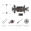 Fırçasız Motorlu, 2.4 GHz, Uzaktan Kumandalı, 1:14 Ölçekli Araba Mavi-Beyaz