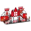 Renkli Manyetik Bloklar Fayans Yapı taşları İtfaiye Serisi Eğitici Oyuncak 48 Parça