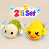 Yüzen Kaplumbağa-Ördek 2 li Set