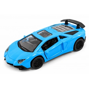 12.5 Cm Oyuncak Metal Spor Araba Lamborghini Aventador Mavi