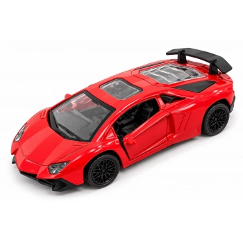 12.5 Cm Oyuncak Metal Spor Araba Lamborghini Aventador Kırmızı