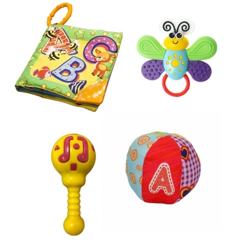 By Caretta Hışırtılı Kumaş Kitap Çıngıraklı Kumaş Top Kelebek Dişlik Marakas Çıngırak