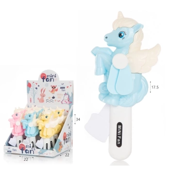 Kanatlı Unicorn El Fanı Elle Basmalı Mini fan Sessiz & Taşınabilir