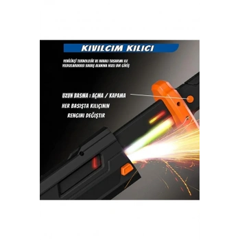 44 Cm Kıvılcım Çıkartan Özel Efektli Şarjlı Işın Kılıcı