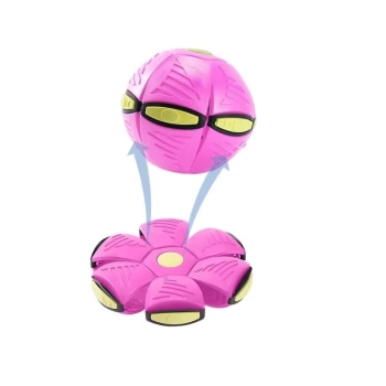 Sihirli Uçan Ufo Disk Top Açık Hava Bahçe Plaj Spor Oyuncakları Pembe