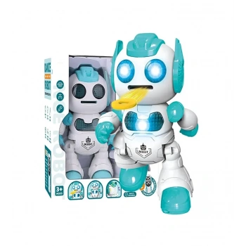 Uzaktan Kumandalı Sesli Disk Atan Robot Mavi