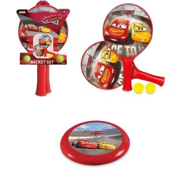 Cars Raket Set + Cars Frizbi