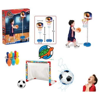 Futbol Set Ayaklı Basket Potası Bowling Set