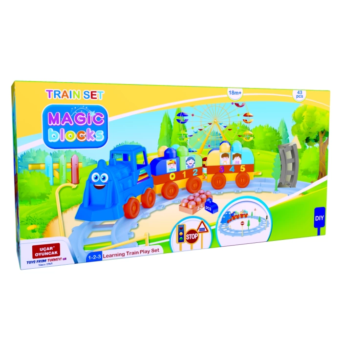 Eğitici Magic Blocks Tren Seti (43 Parça)