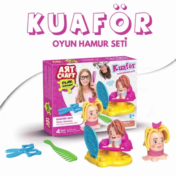 Art Craft Kuaför Oyun Hamur Seti 224 Gr Dede 03458