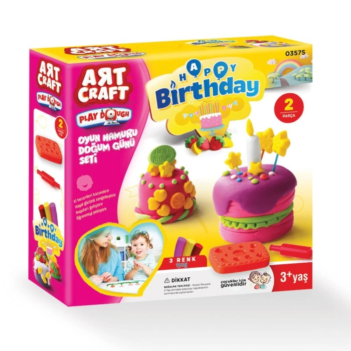 Art Craft Oyun Hamuru Doğum Günü Seti 150 Gr Dede 03575