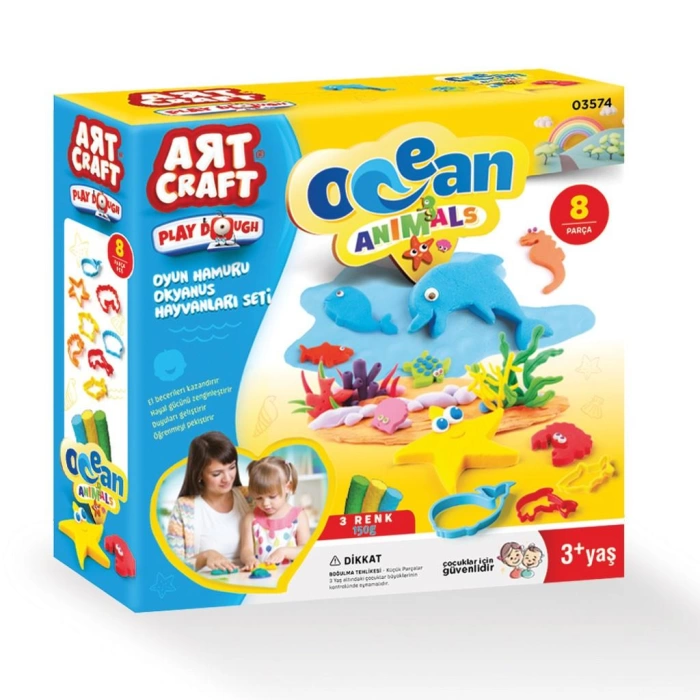 Art Craft Oyun Hamuru Okyanus Hayvanları Seti 150 Gr Dede 03574