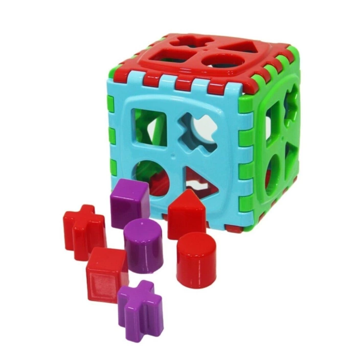 Eğitici Geometrik Şekiller Bulmaca + Eğitici Bultak Küp + Eğitici Halkalar Zeka Geliştirici Set